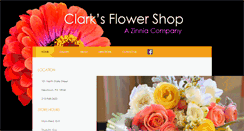 Desktop Screenshot of clarksflowershop.com